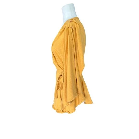 Free People Beach Neptune Square Tunic in Sun Size XS Terry Cloth Wrap Yellow - Picture 7 of 11